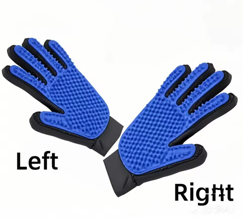 1 pair Pet Hair Remover Glove Comb Dog Cat Grooming Deshedding Massage Brush