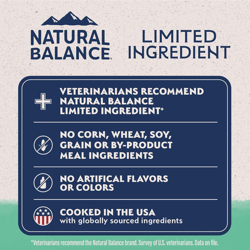 Natural Balance Limited Ingredient Small Breed Adult 4 Pound (Pack of 1)