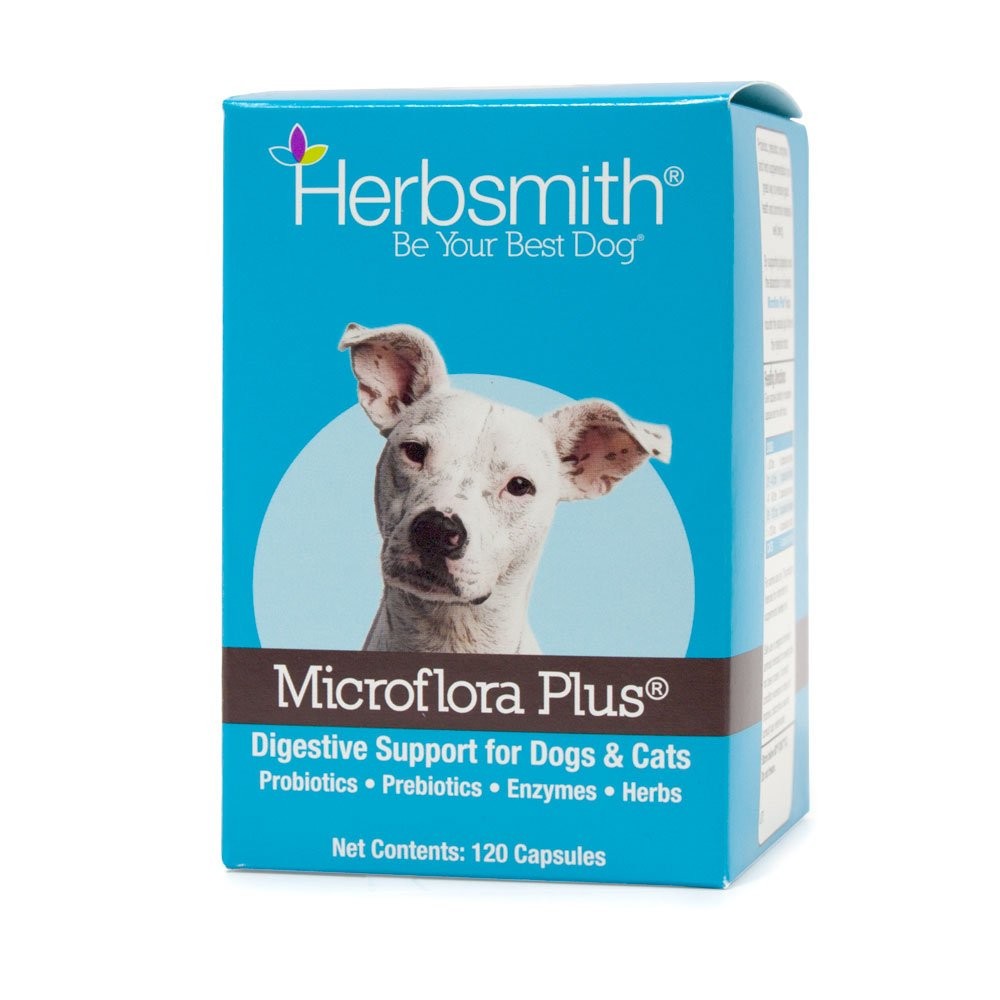 Herbsmith Microflora Plus – Dog Digestion Aid –Probiotics and Digestive Enzy…