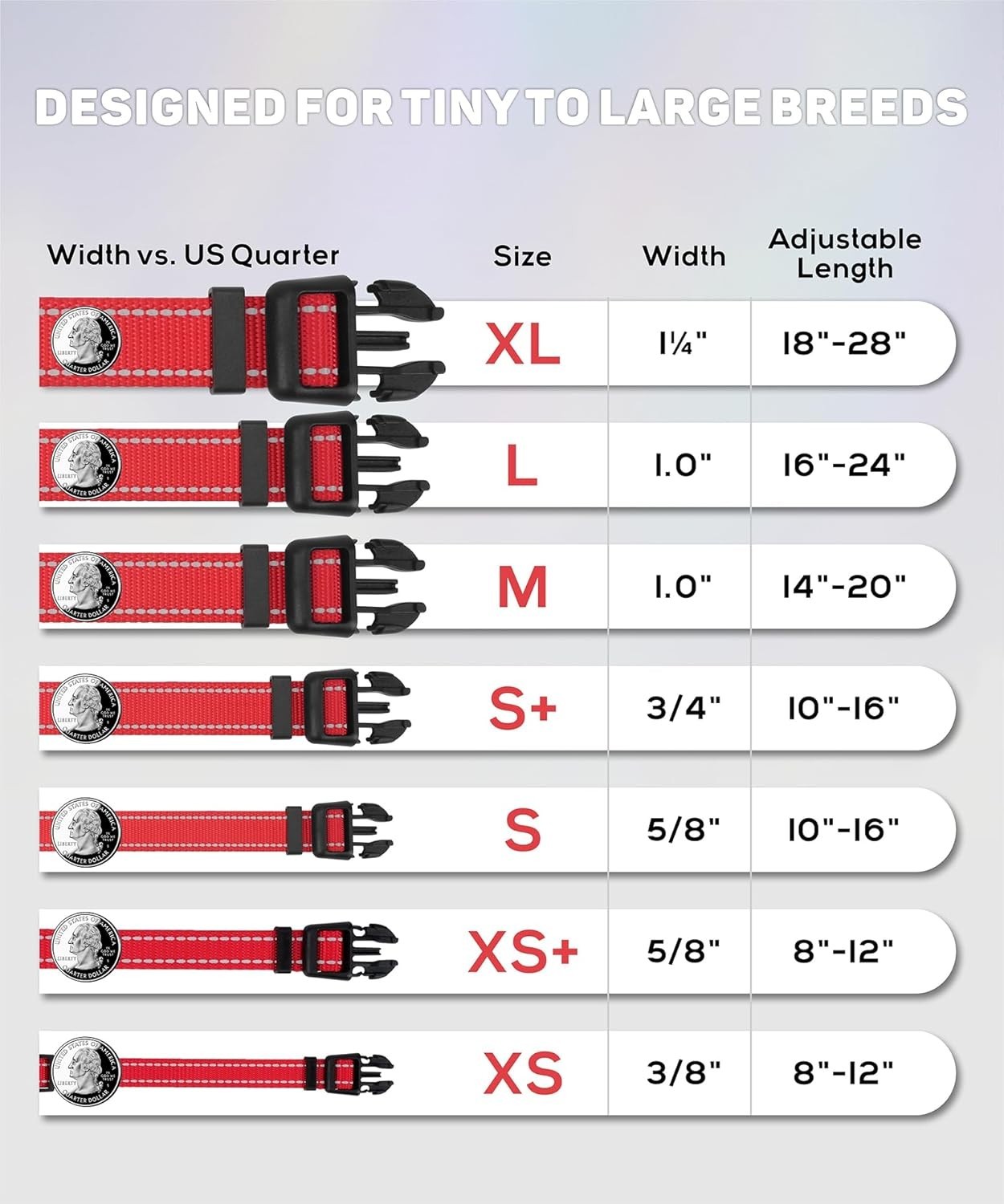 High-Visibility Reflective Dog Collar for Medium Breeds – Soft Nylon & Stylish