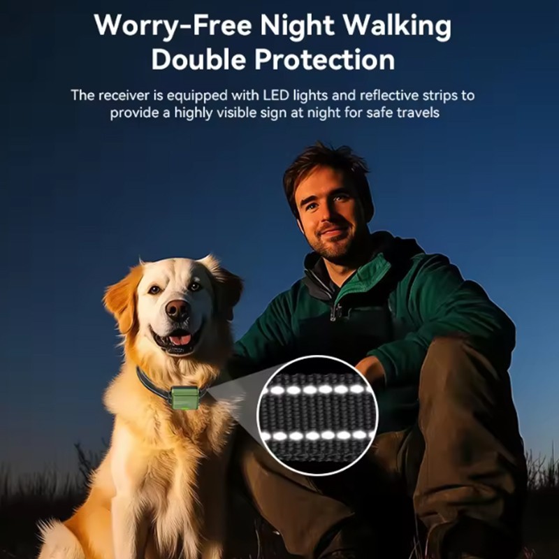 Dog Training Collar 4500FT Remote Rechargeable Waterproof Shock E-Collar 2 Dogs
