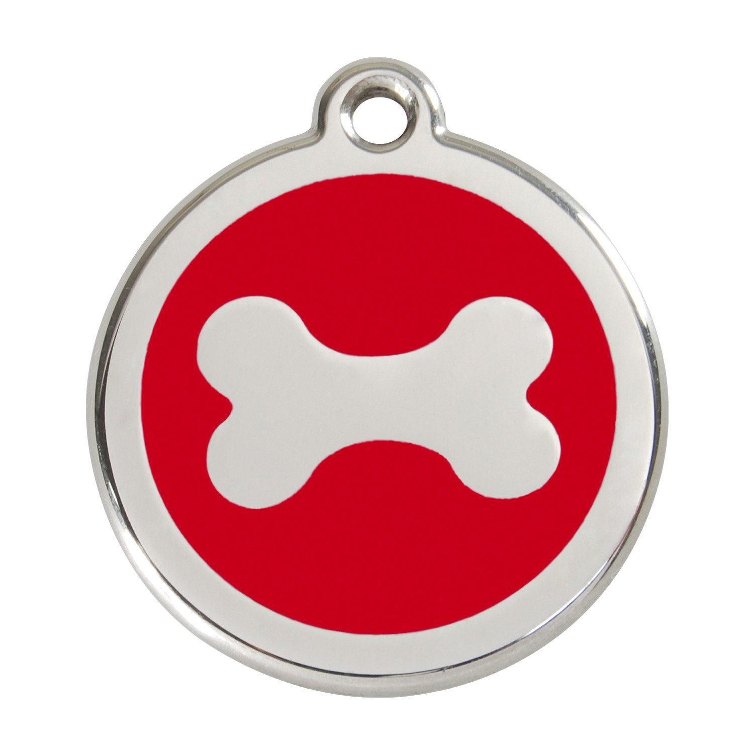 Red Dingo Dog Cat ID Pet Tag Engraved Free Shipping – Bone – 11 Colors-Life Guar