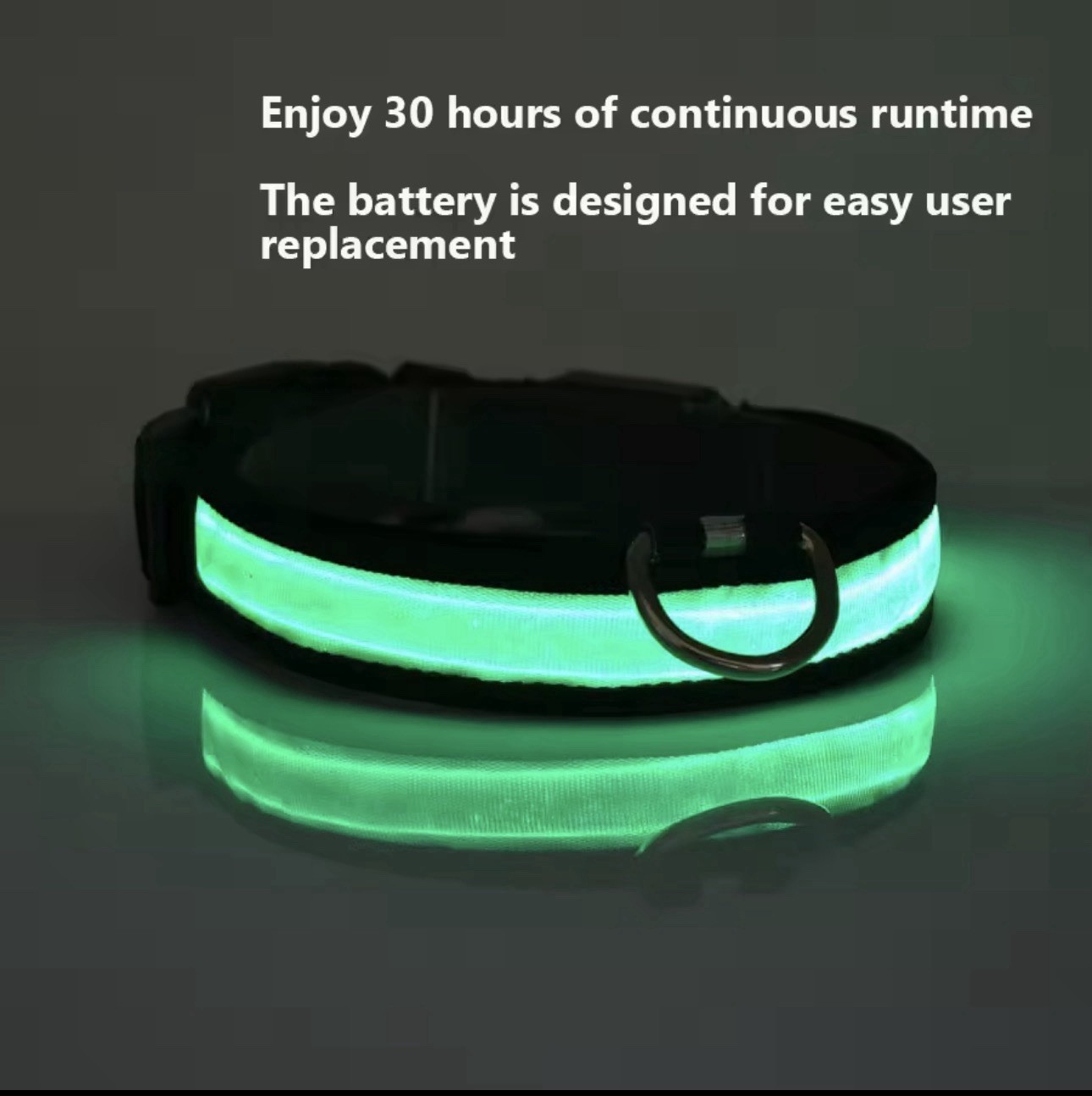 LED Dog Collar USB Rechargeable Waterproof Light Up for Night Safety