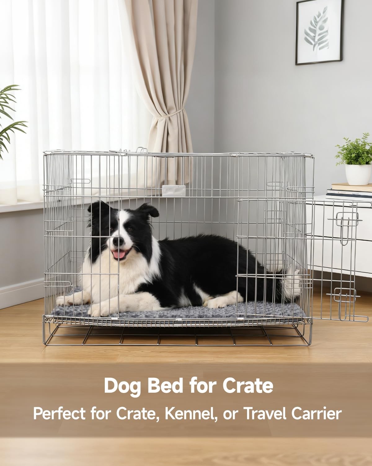 Dog Bed for Crate Pad High Resilience Foam Crate Pad Mat for Medium Large Dog…