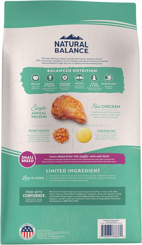 Natural Balance Limited Ingredient Small Breed Adult 4 Pound (Pack of 1)
