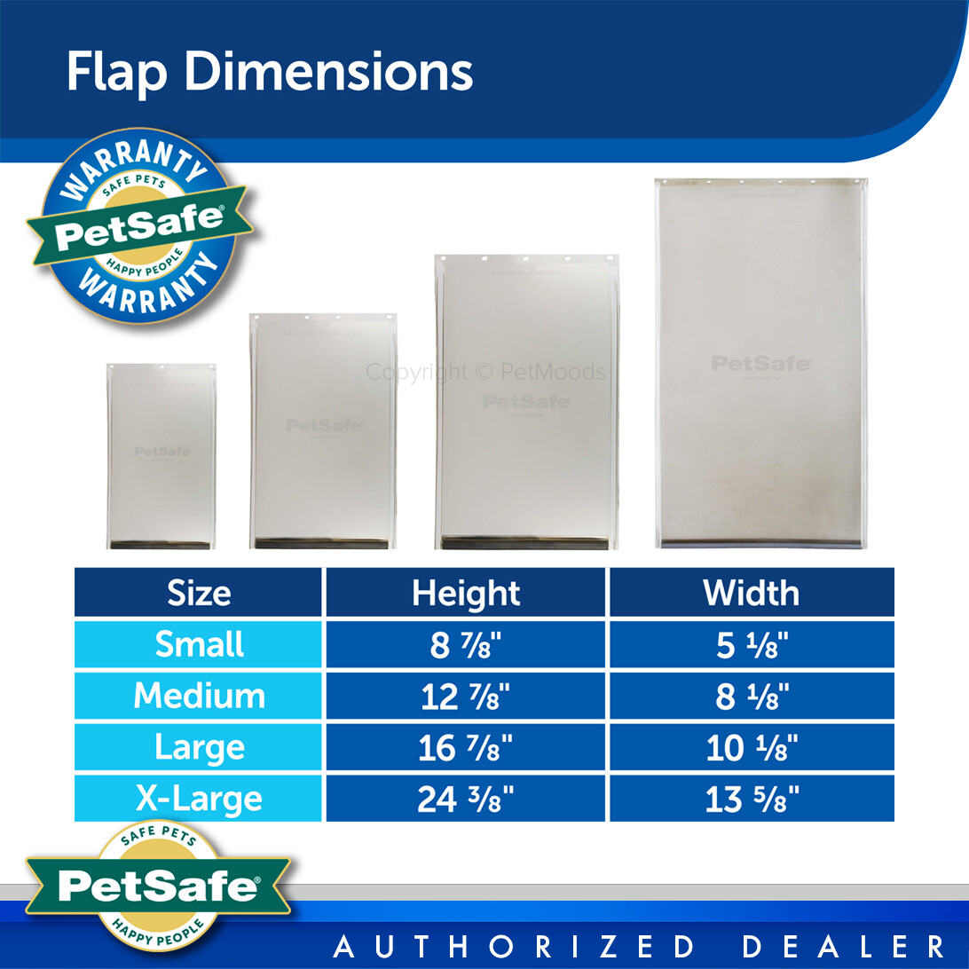 PetSafe REPLACEMENT FLAP for Freedom or Extreme Weather Dog Door “S, M, L, XL”