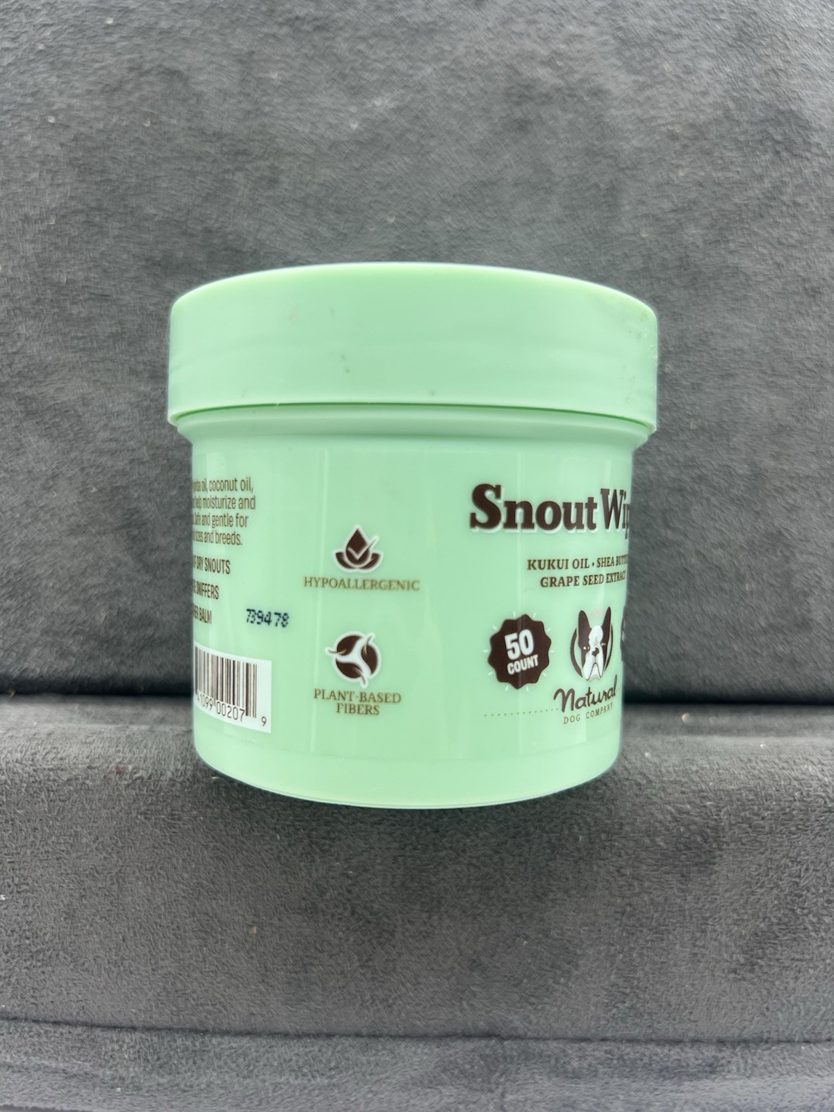 Natural Snout Soother Dog Wipes, 50 Ct | Gentle & Effective for Sensitive Skin