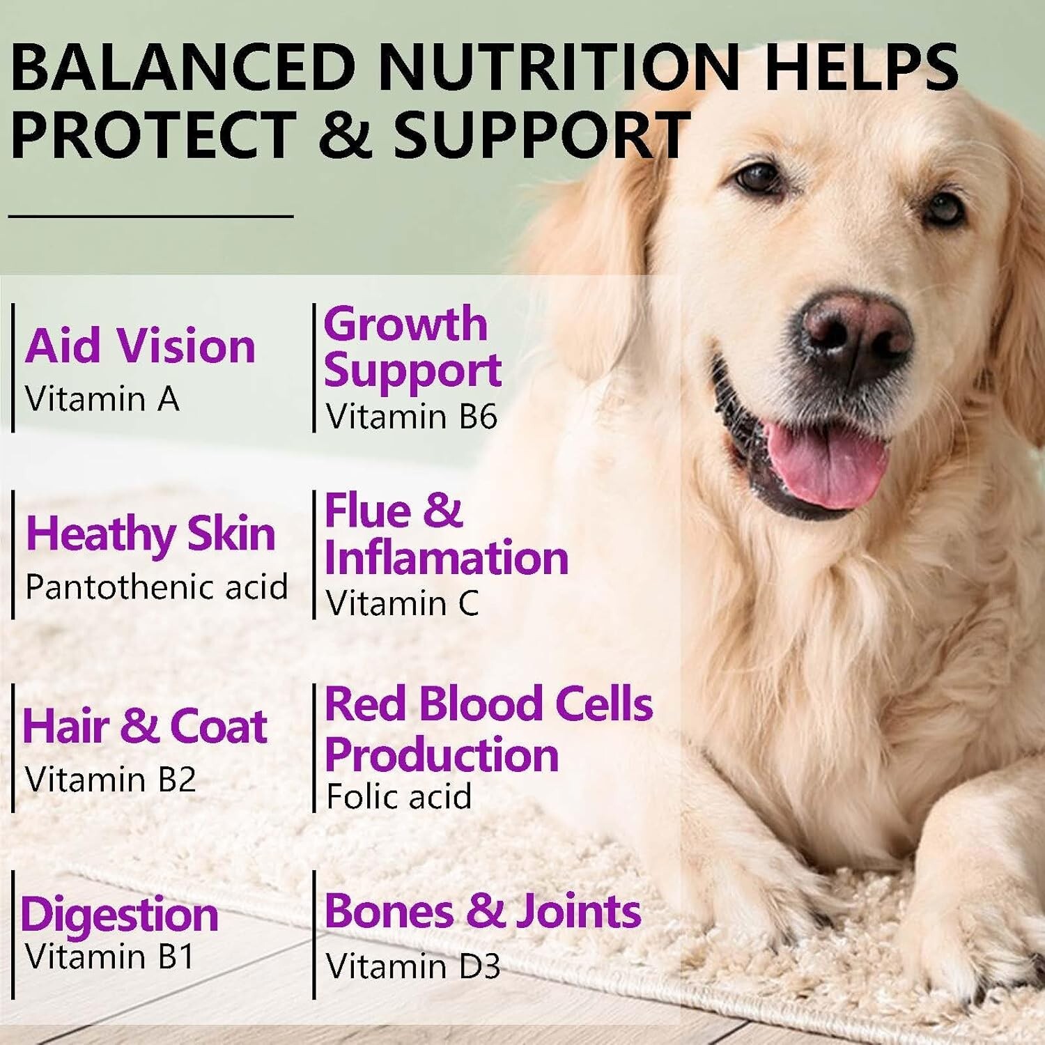 15 in 1 Dog Multivitamins and Supplements, Dog Hip and Joint Supplement,150 Chew