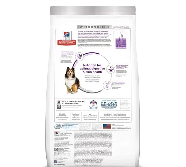 Hill’s Science Diet Adult Sensitive Stomach & Skin Chicken Recipe Dry Dog 30LB