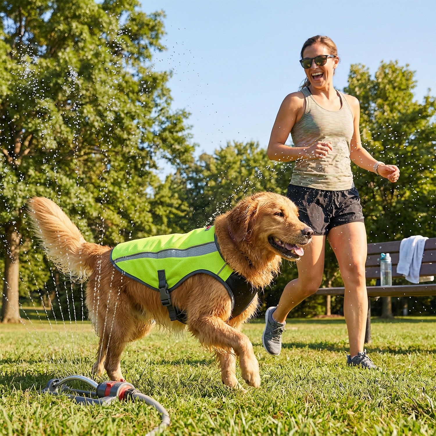 Kong Cooling Dog Vest Adjustable Reflective Breathable Harness Protective Jacket