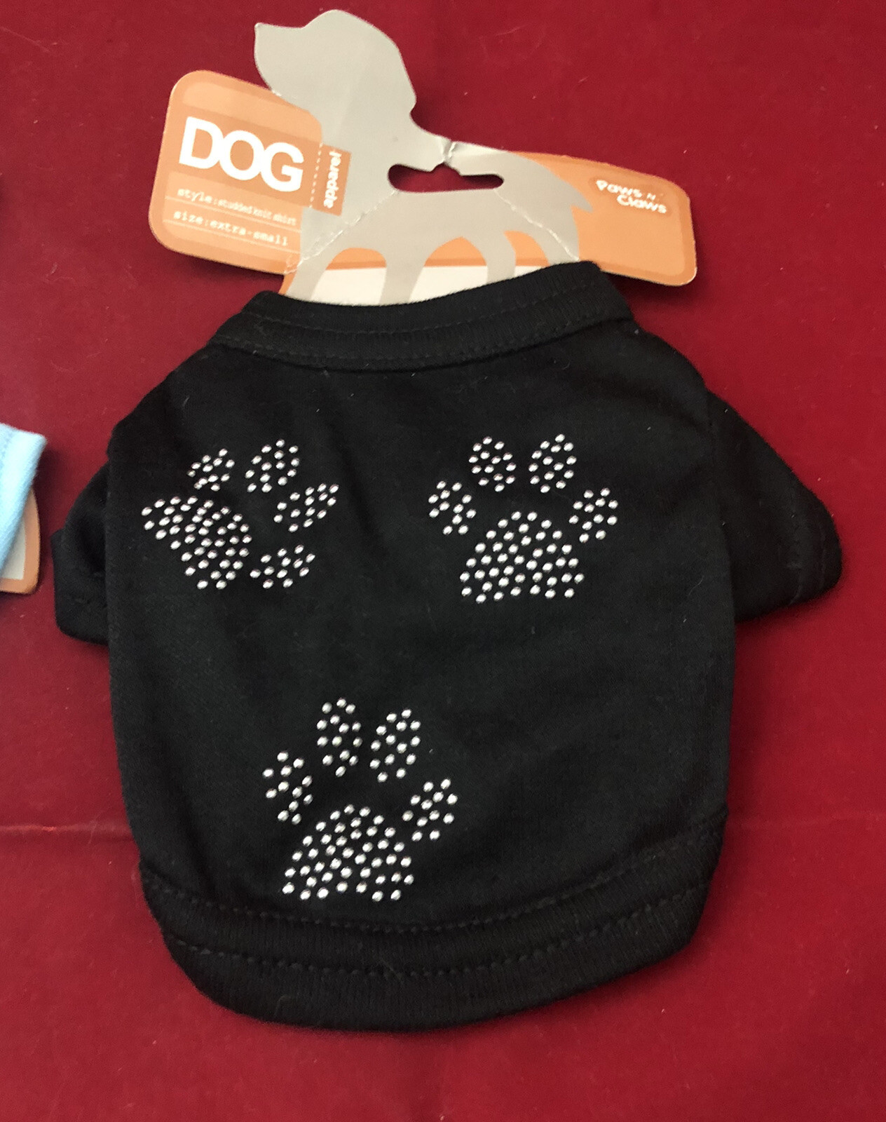 Paws N Claws Short Sleeve Dog Tee Shirts – 2 XS Shirts with Peace Sign and Paws