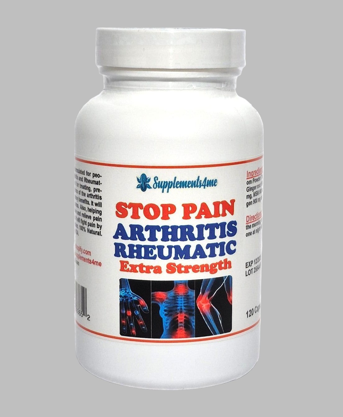 911 PAIN HERBS TO BE HAPPY FOR ARTHRITIS PAIN EVERYBODY – 120 CAPS MADE IN USA