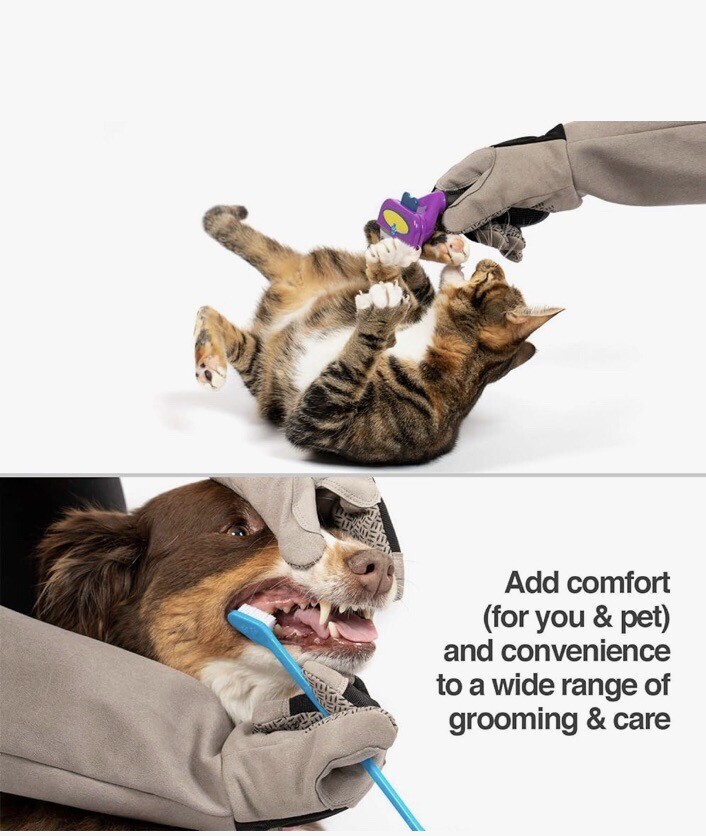 PetFusion Multipurpose Gloves for Grooming And Handling All Types Of Pets