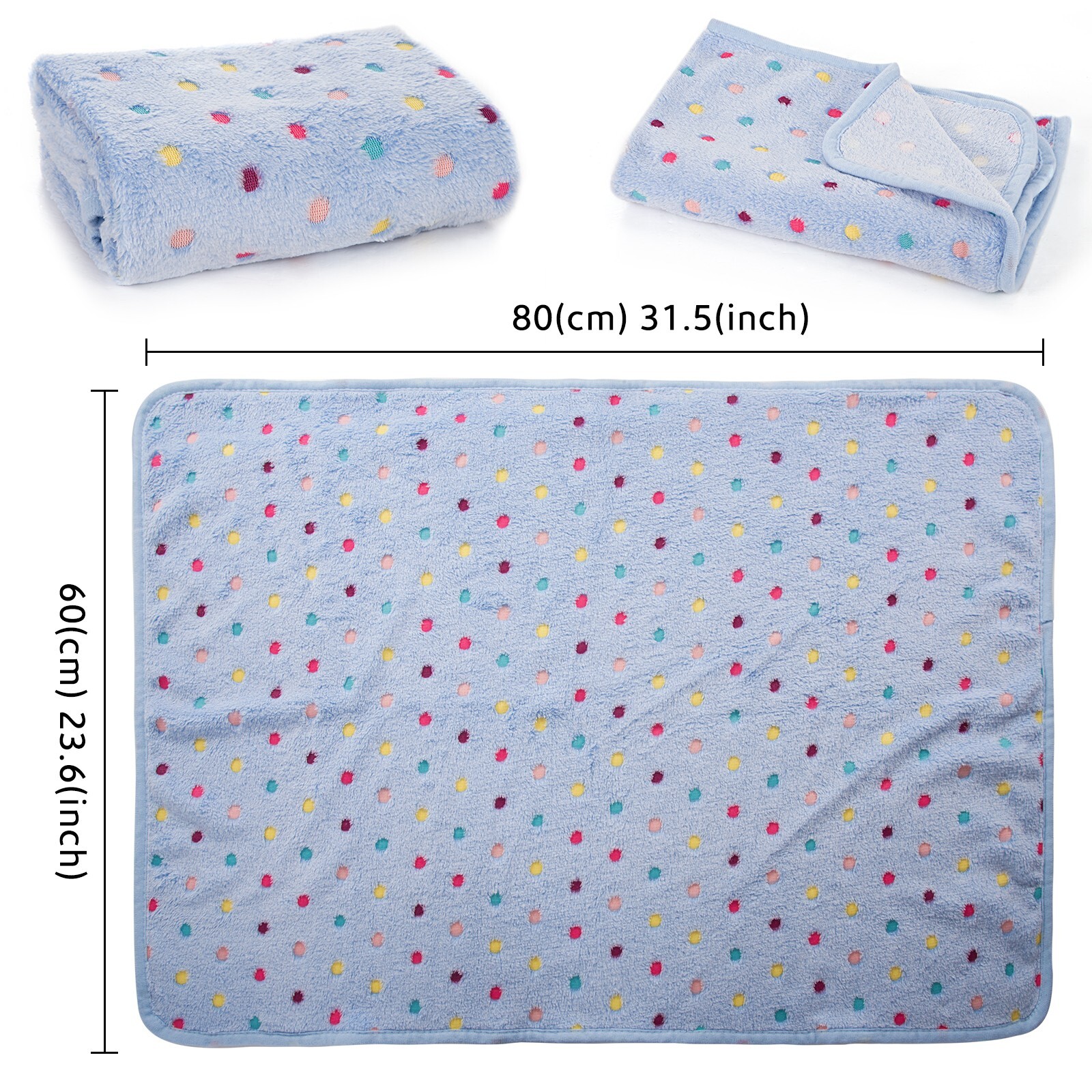 S Cute Lovely Puppy Cat Pet Dog Blanket Soft Mat Pad Bed Cover Flannel Throws