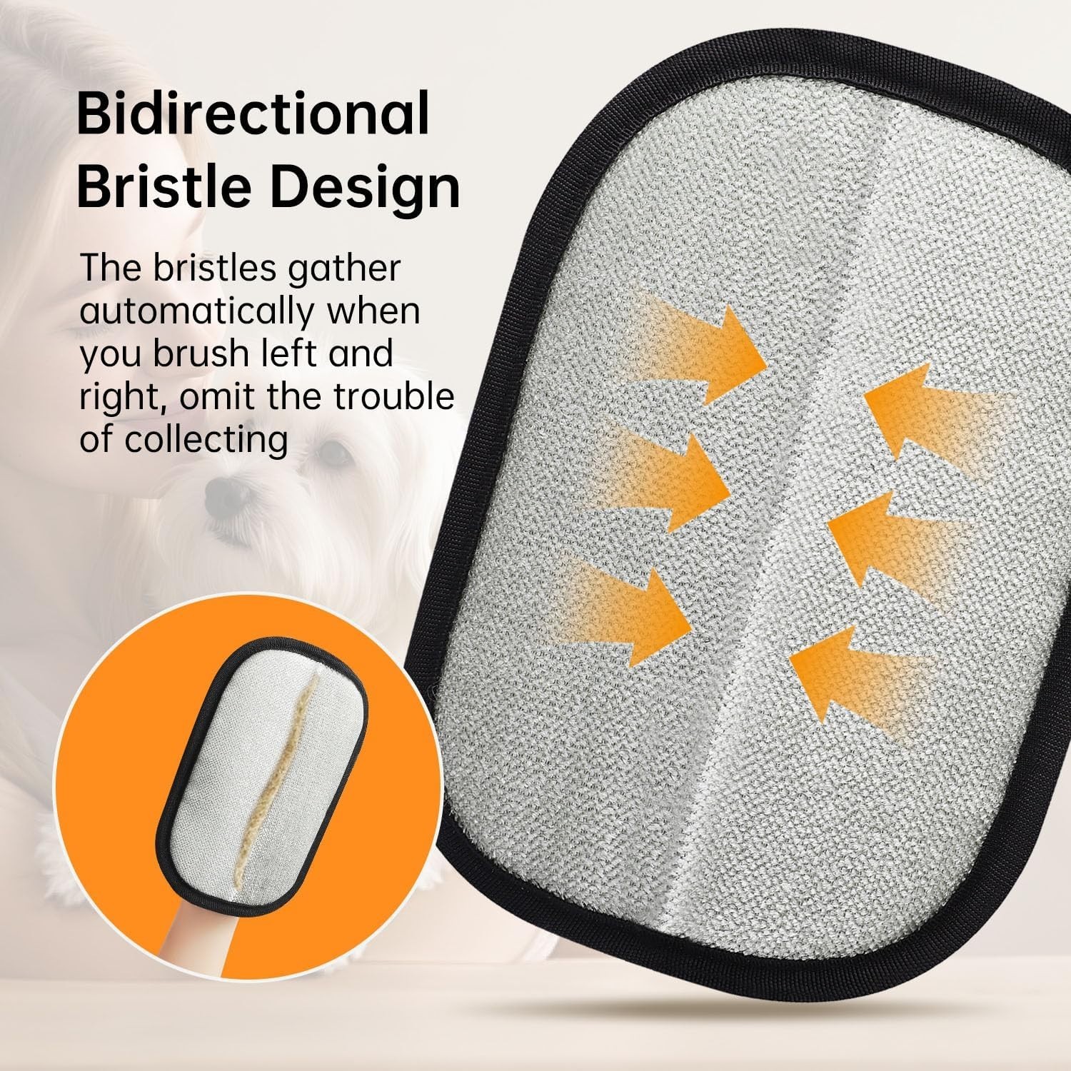 1-4 Pcs Electrostatic Pet Hair Removal Brush Double-sided Pet Grooming Gloves US