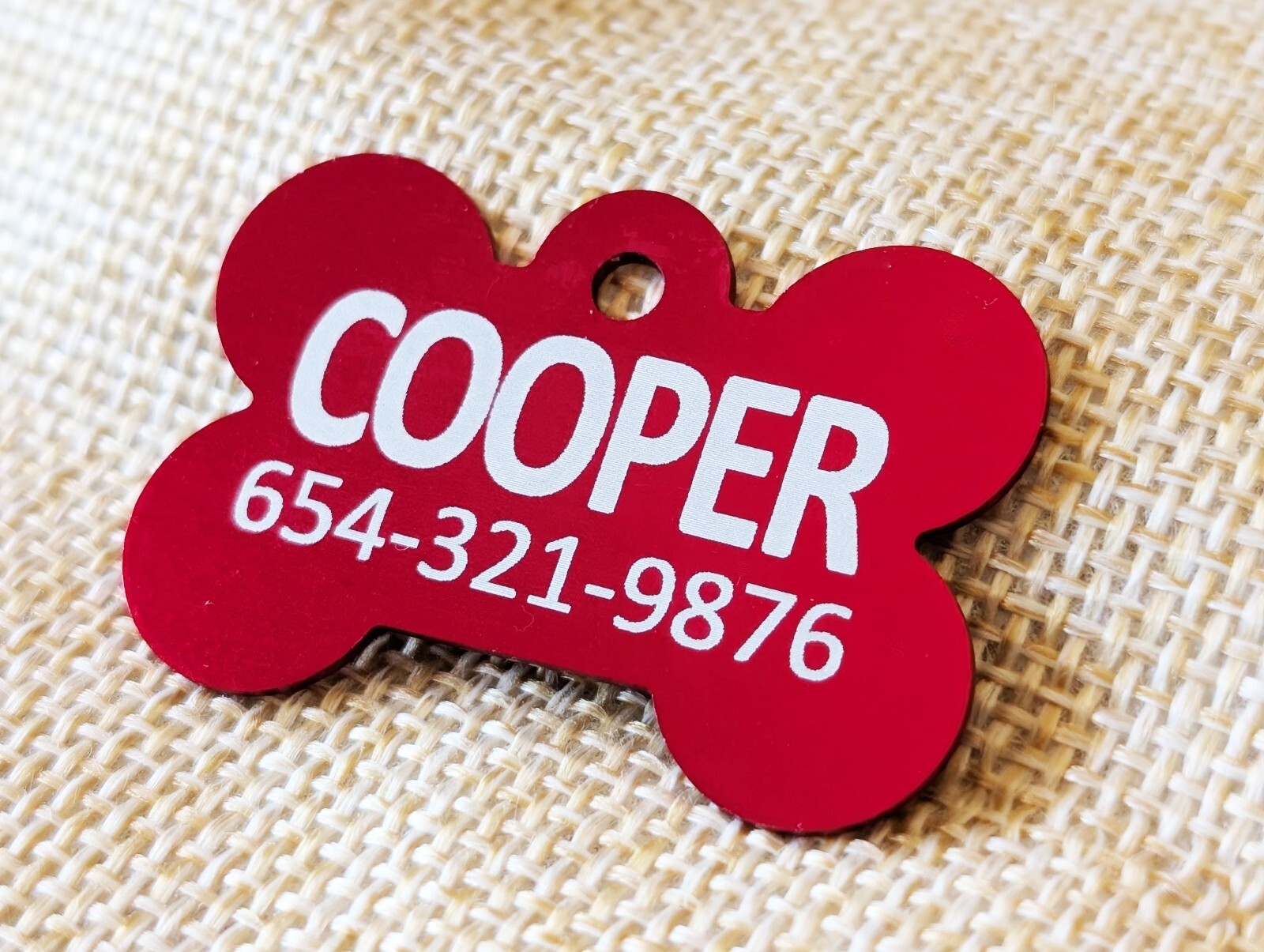 Custom Engraved Personalized Dog Pet tags Double Side Engraved ID Dog Cat Tag
