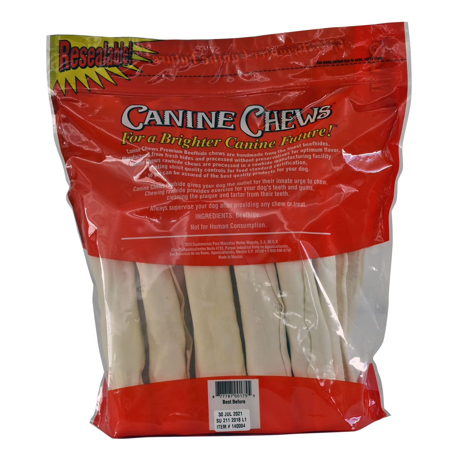 Canine Chews Premium All-Natural Beef Hide Retrievers 15 Ct Dog Treats