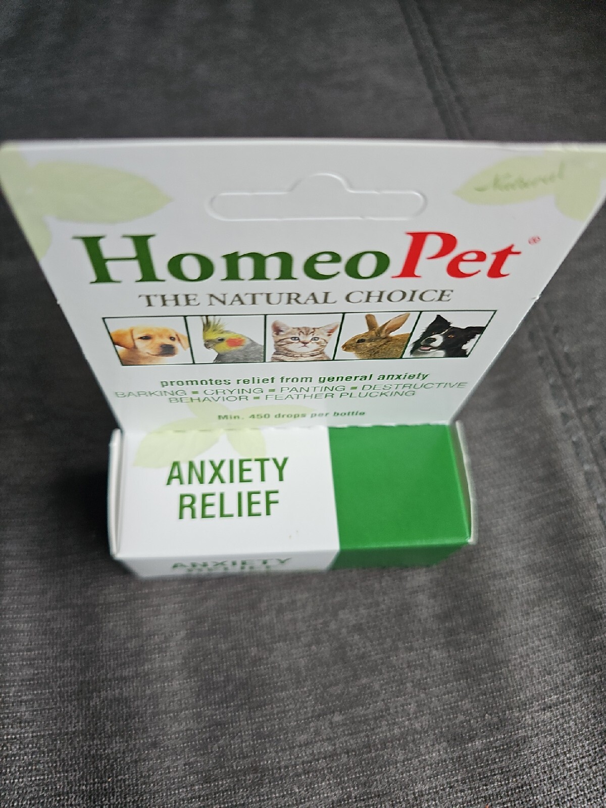 HomeoPet Anxiety Relief white, 15 ml Anxiety Support for Pets.