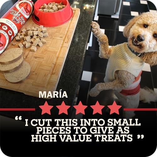 Redbarn Pet Products All-Natural Premium Rolled Dog 4 Pound (Pack of 1), Red