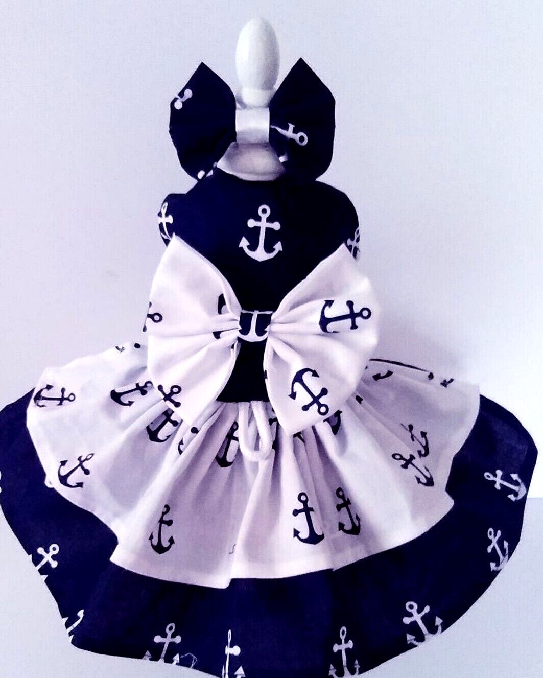 DOG HARNESS DRESS OR BOY VEST ANCHORS NEW HANDMADE FREE SHIPPING