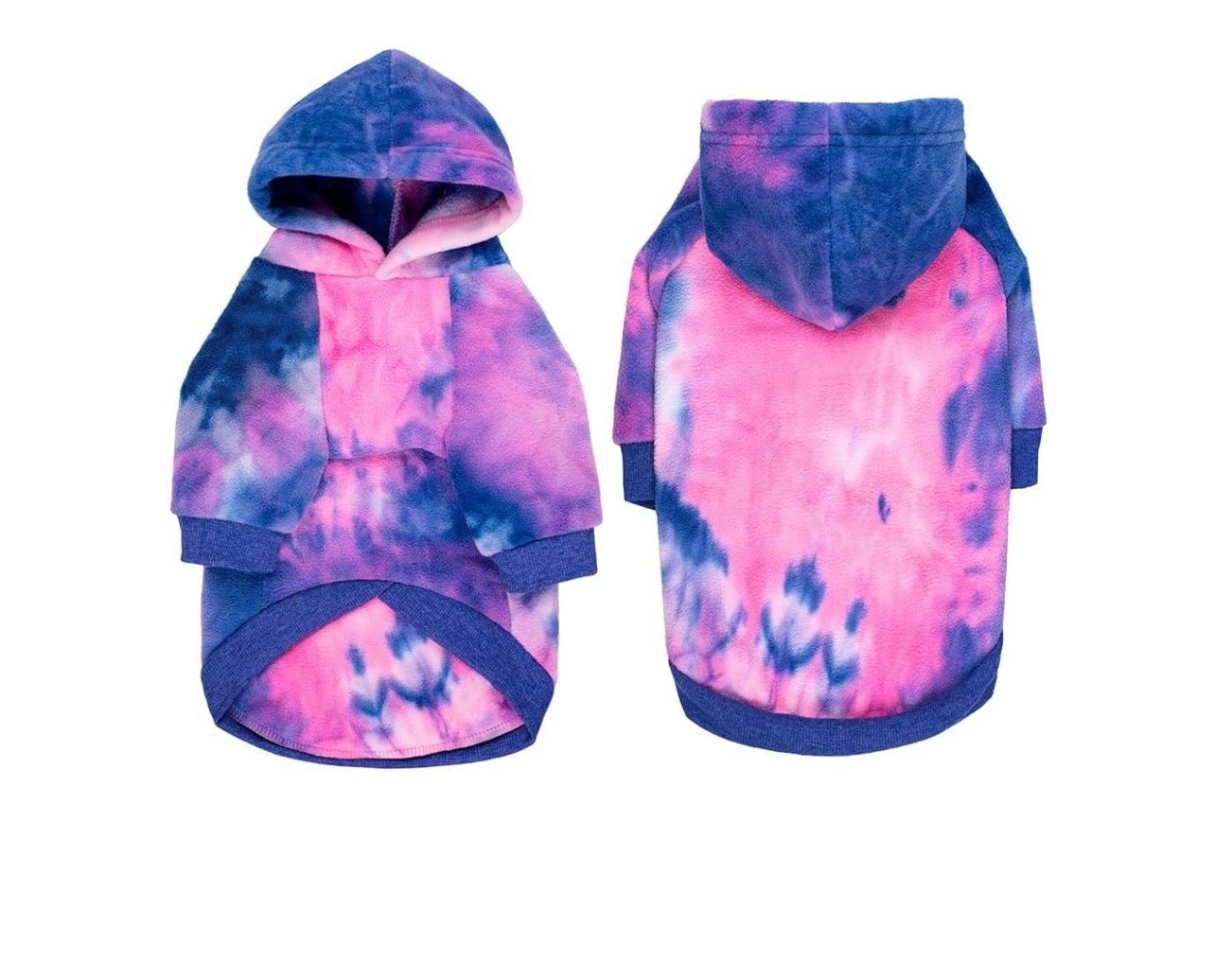 BT Bear Dog Hoodie, Tie-dyed Fashions Dogs Fleece Hoodies Pet Sweatshirt