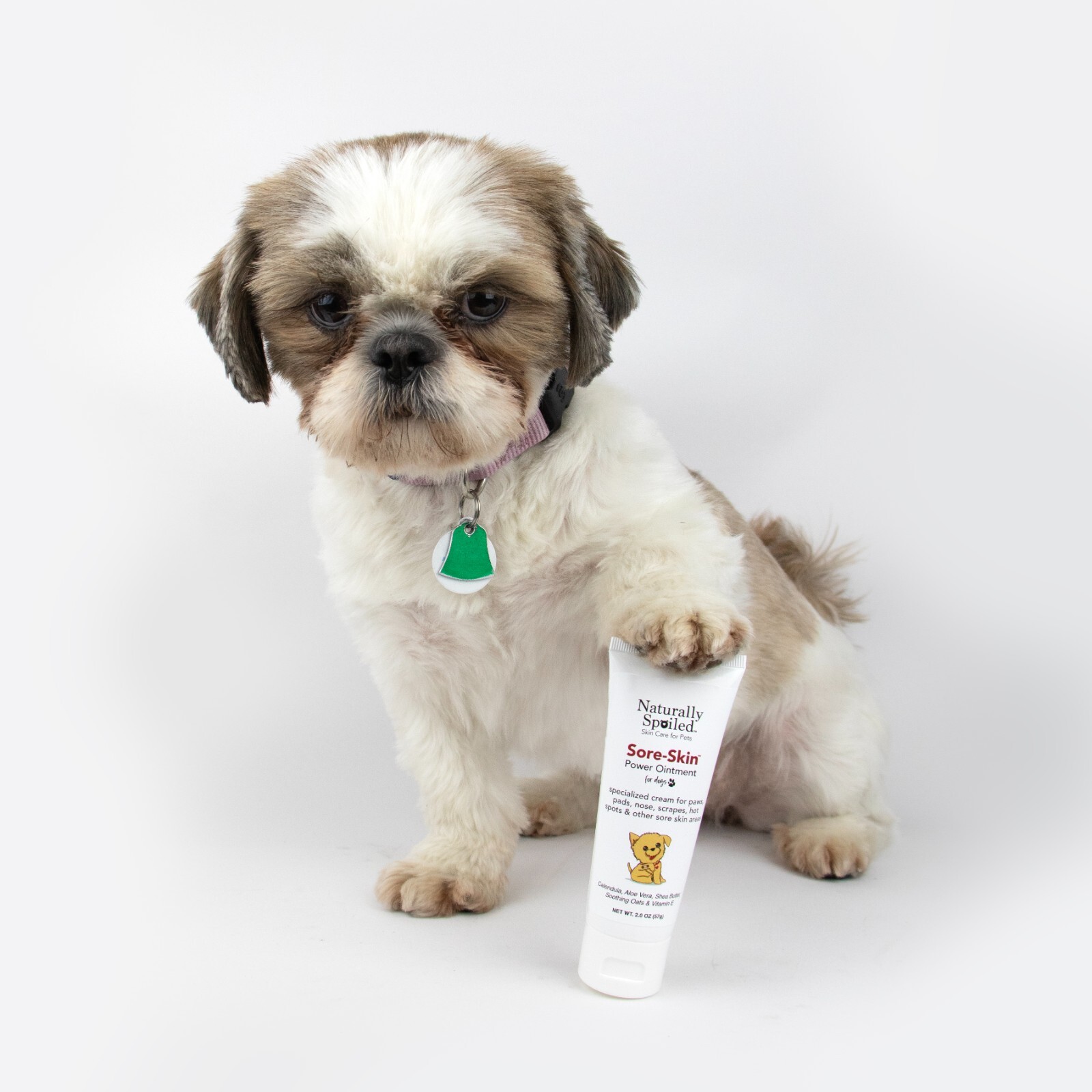 Dog Skin Care, Hot Spots, Itch Relief, Paw Pads, Dry, Cracked Elbows 2 oz