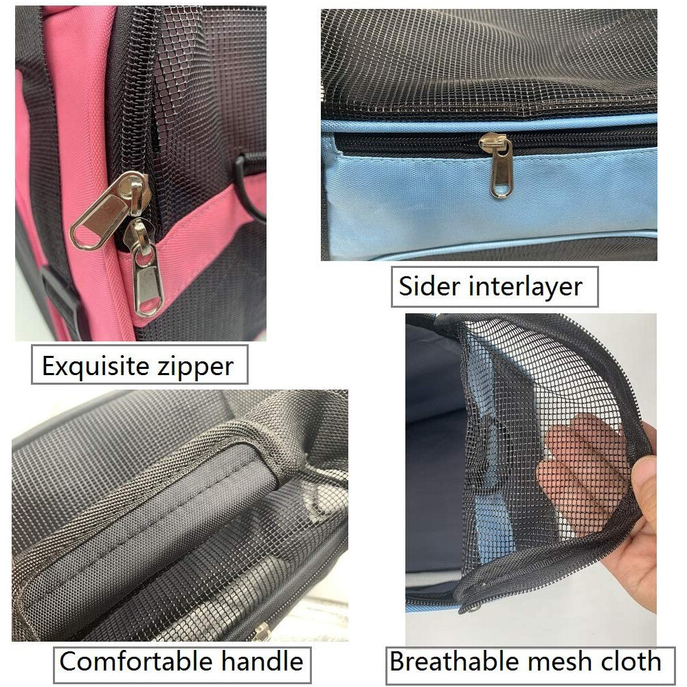 Soft-Sided Airline Approved Pet Cat Carrier Bag, Comfort Case, Sizes M & L ﻿