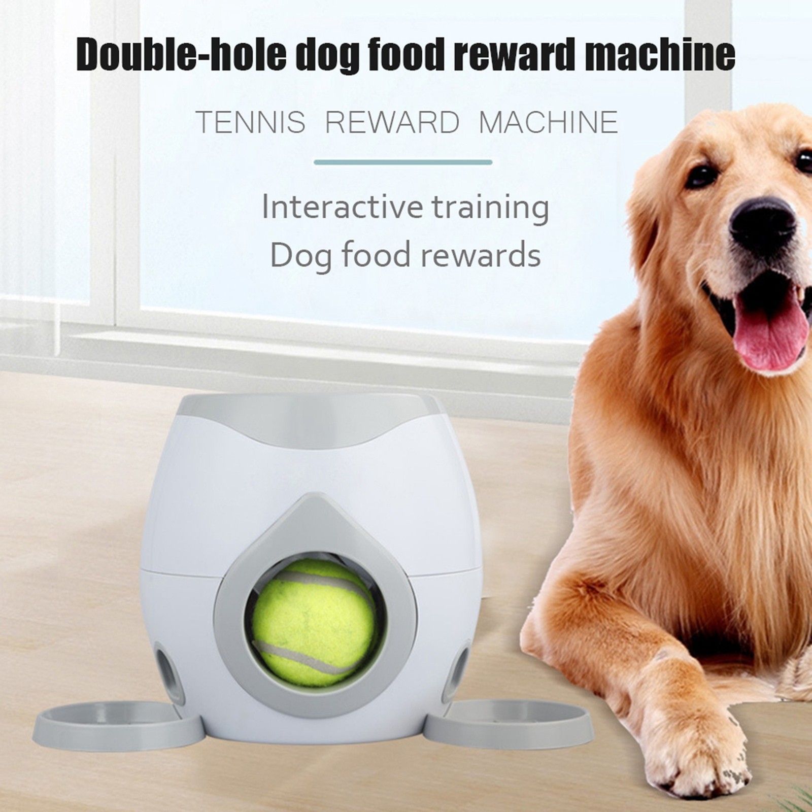 Automatic Dog Tennis Ball Launcher Interactive Fetch Training Machine