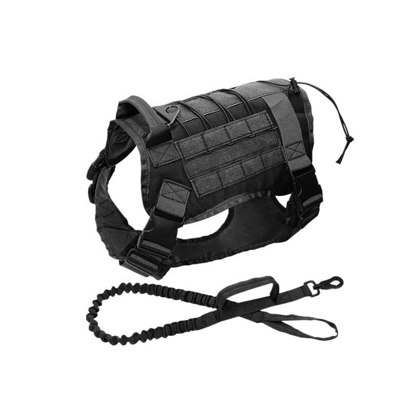 Dog Vest Tactical Working Dog Military Harness with Handle No-pull Large