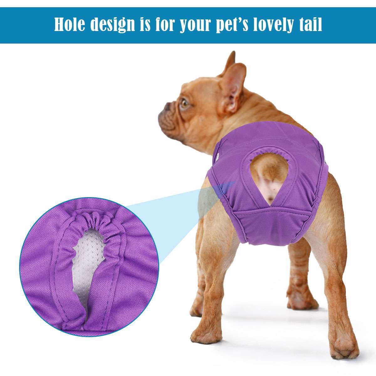 3PACK Female Dog Diapers Cat Waterproof Leak Proof Washable Reusable S M L 2XL