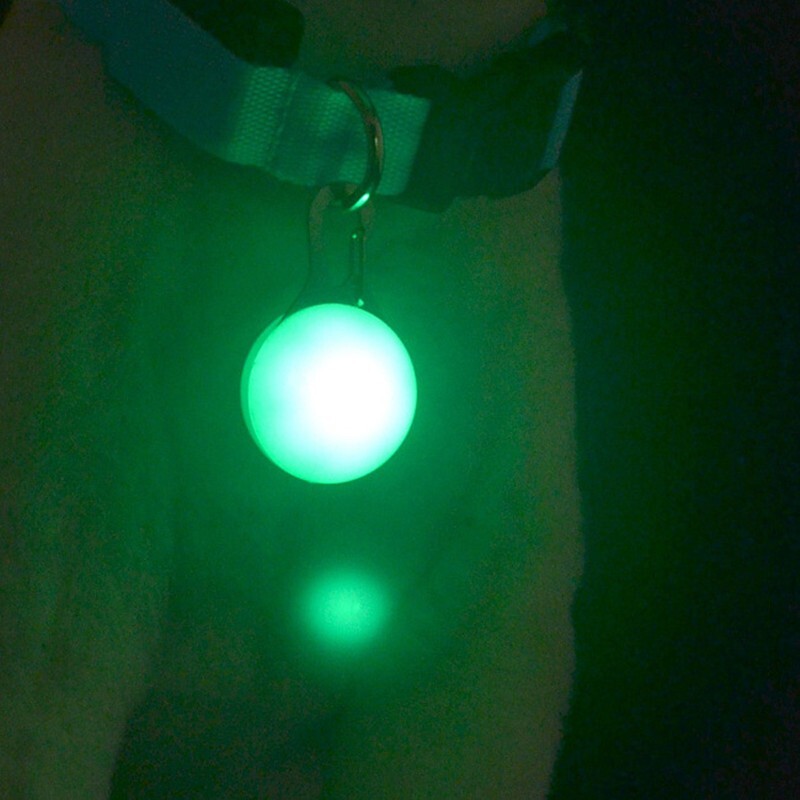 1pcs Pet Collar Pendant LED dog collar Night light pendant security luminous