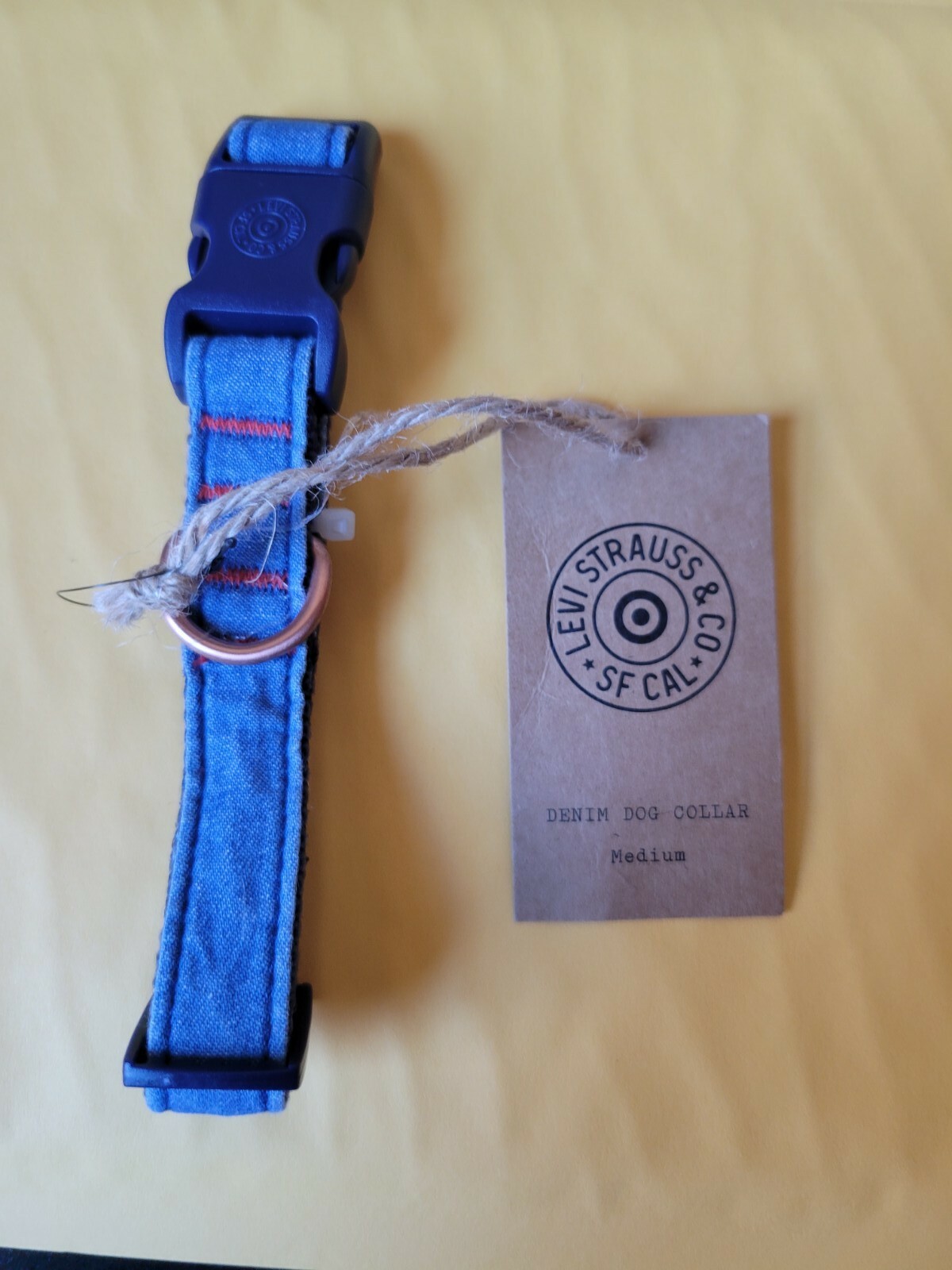 Brand New LEVI’S X TARGET BLUE DENIM Dog Collar, XS,S, M, L, XL