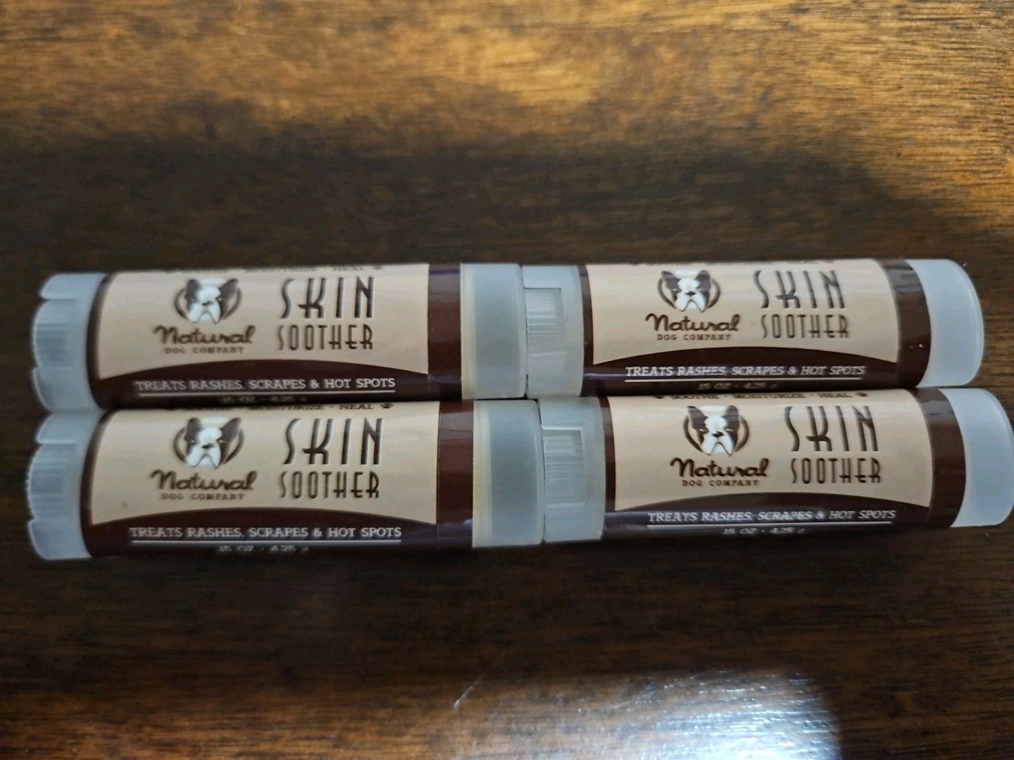 4-Pack Natural Dog Company SKIN SOOTHER .15 Oz. – All Natural Healing Balm
