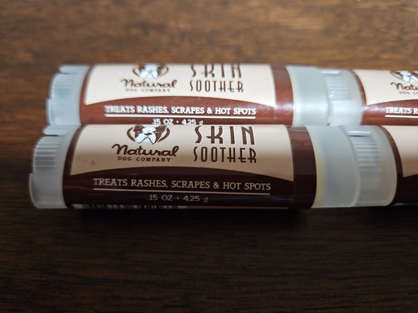 4-Pack Natural Dog Company SKIN SOOTHER .15 Oz. – All Natural Healing Balm