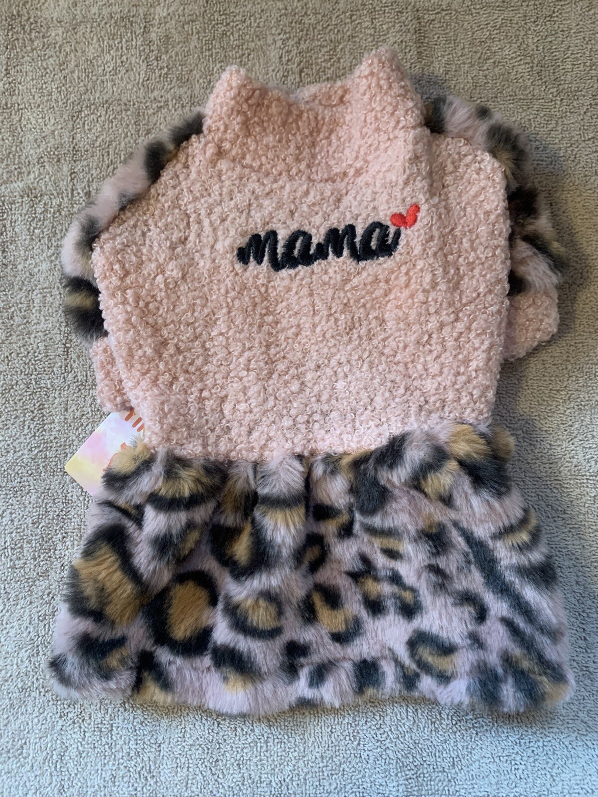 Dog Dress Fleece sweater Dress Pink As Shown