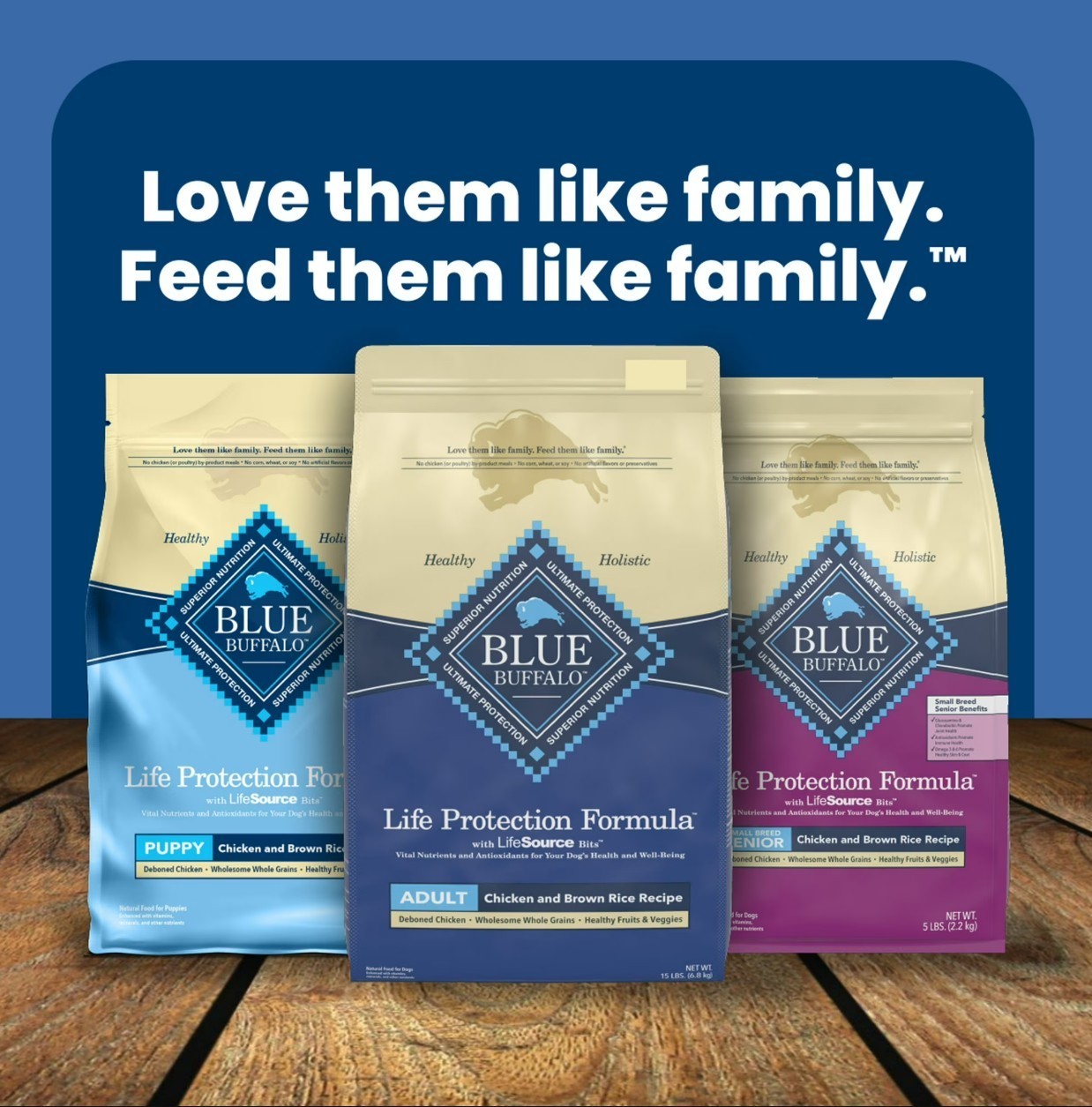 Blue Buffalo Life Protection Formula Adult Dry Dog Food,Chicken &Brown Rice,15lb