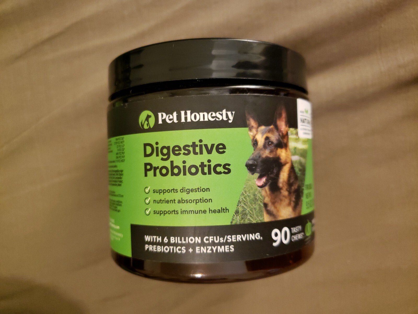 PetHonesty Probiotics for Dogs 90 All-Natural Dog Probiotic Chews PUMPKIN FLAVOR