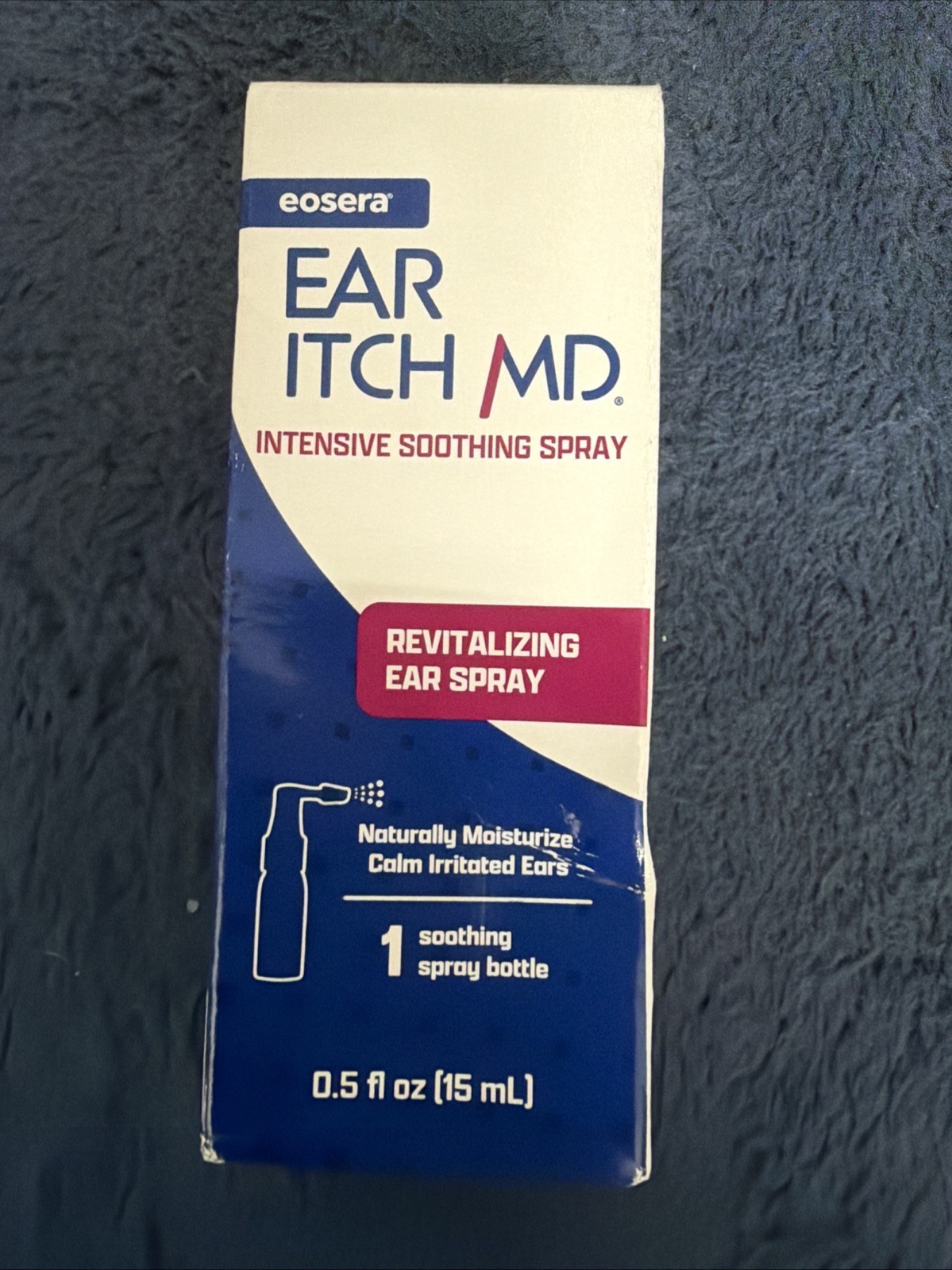 eosera® Ear Itch MD® – Drops for Itchy Ears | Dry Relief 15 mL, Navy