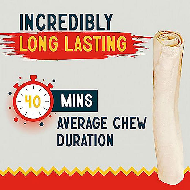 Canine Chews Premium All-Natural Beef Hide Retrievers – 15 Count
