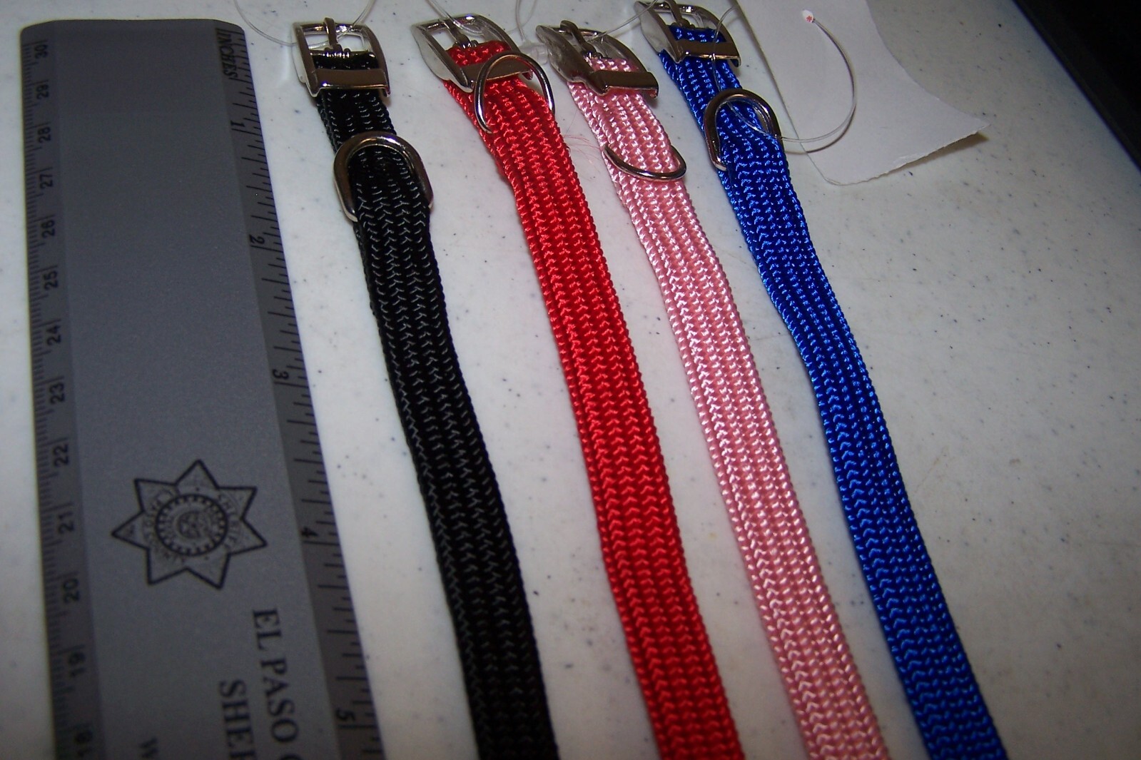 1 Unbranded Pet Collar For Small Dogs 12″ w/ Buckle NEW w/ Tags You Choose Color