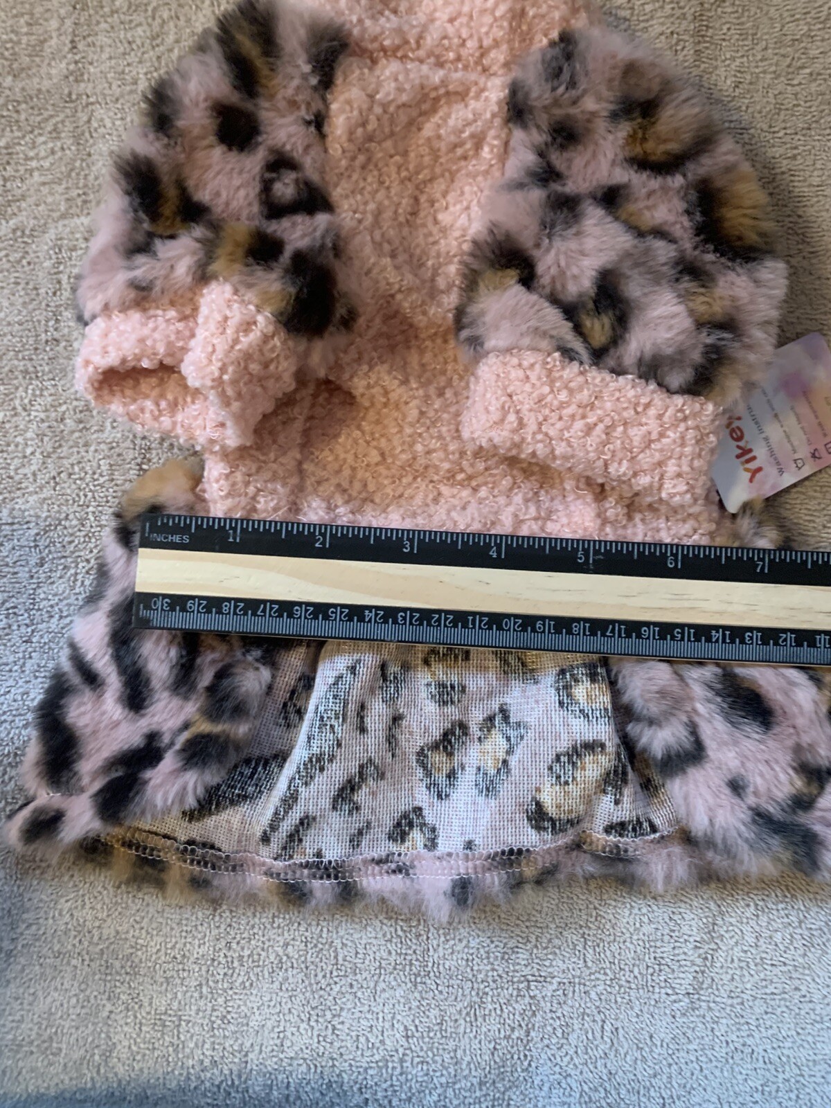 Dog Dress Fleece sweater Dress Pink As Shown