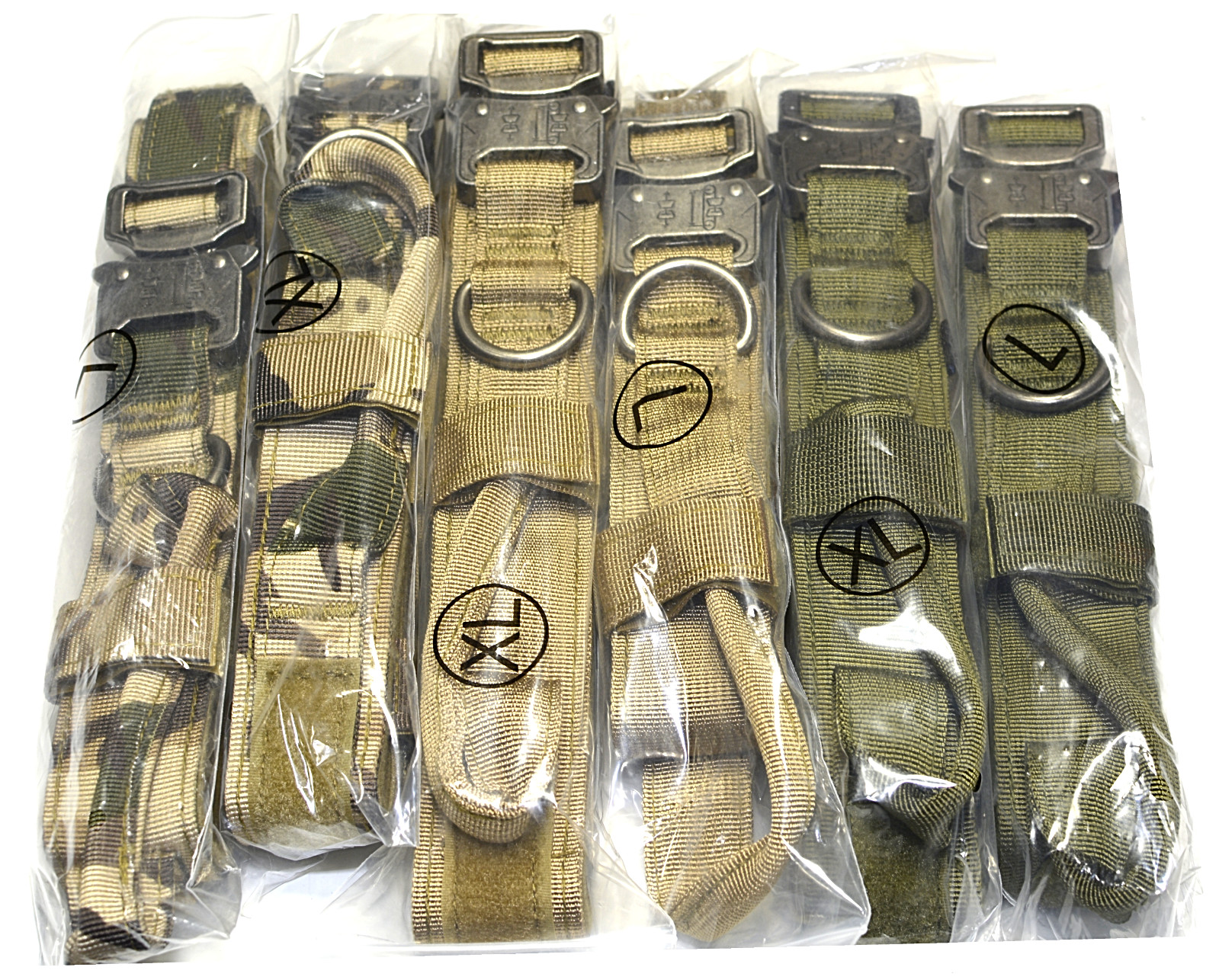 Collar + Leash Heavy Duty K9 Tactical Training Pet Dog Metal Buckle M, L, XL New