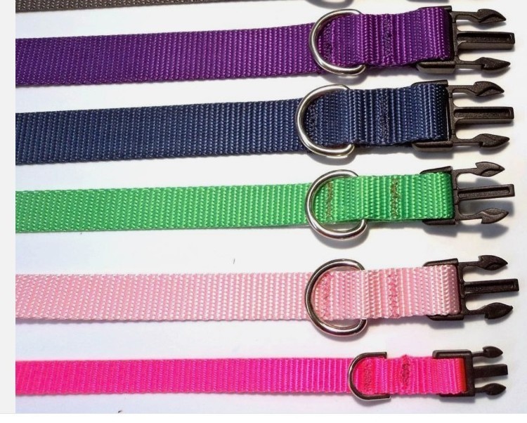 Nylon Dog Collars – Various colors and sizes available!!! Made in USA