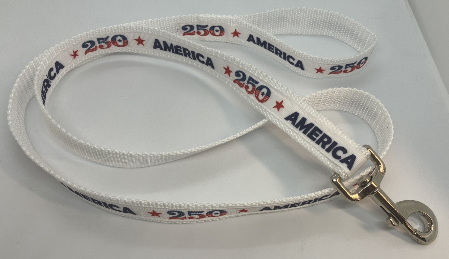 Dog Leaches/Leads Patriotic 250 America Red White Blue On White Handmade Sturdy