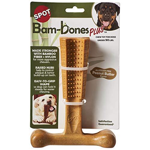 Durable Peanut Butter Dog Chew Toy for Aggressive Chewers Easy Grip Size Options