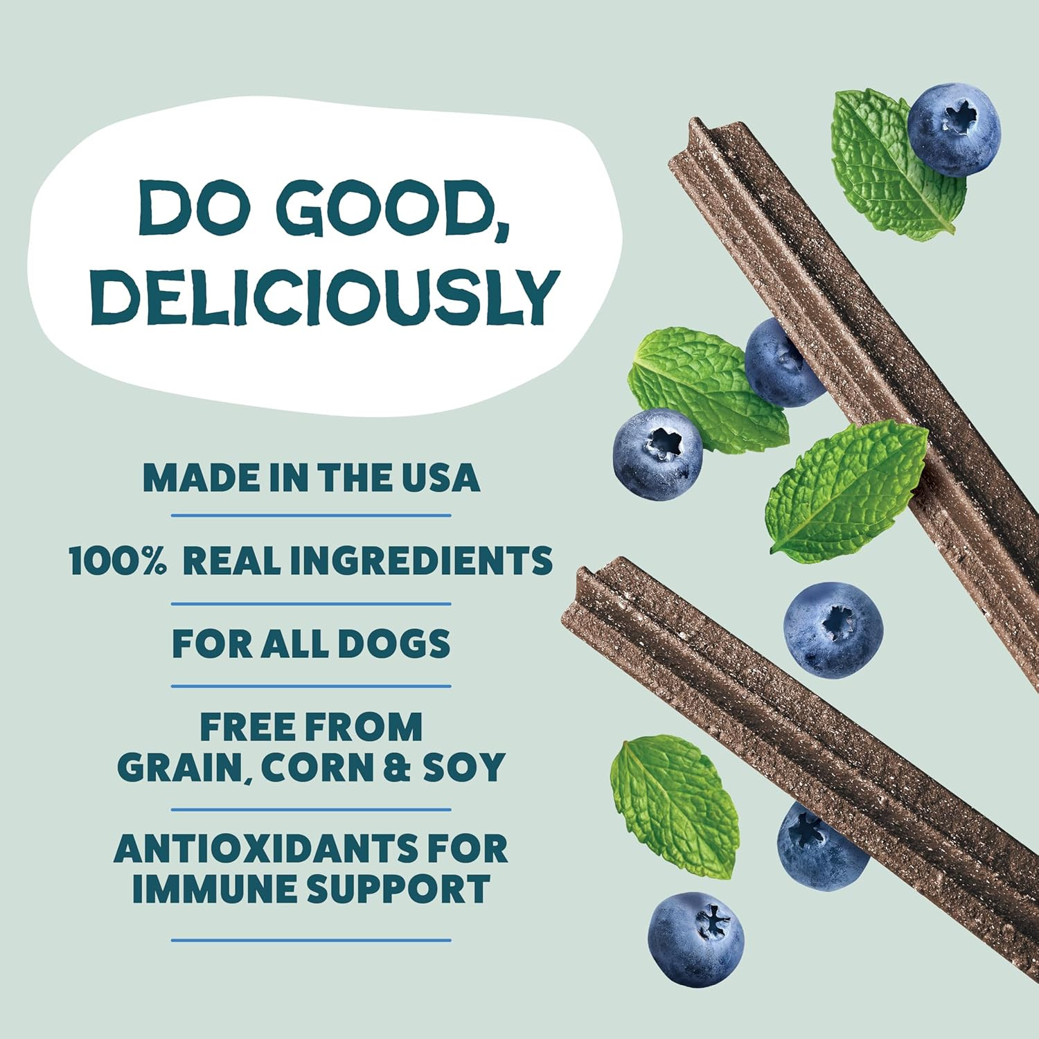 Dental Treats for Dogs, the Tooth Berry – Healthy Dental Sticks with Immune Supp