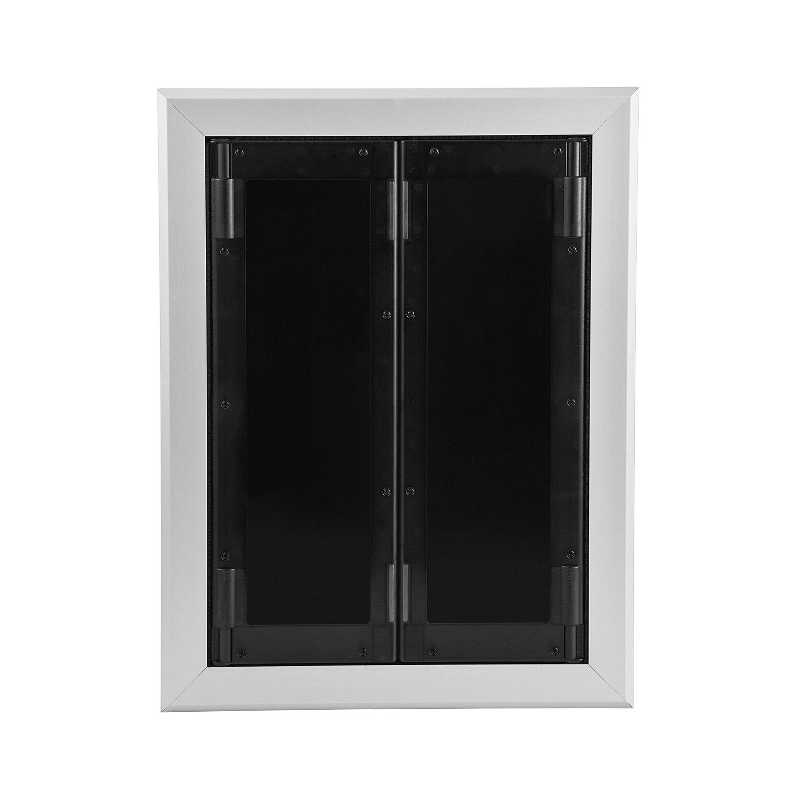 16” x 21” Extra Large Dog Door Aluminum Pet Door Double Panels Automatic Close
