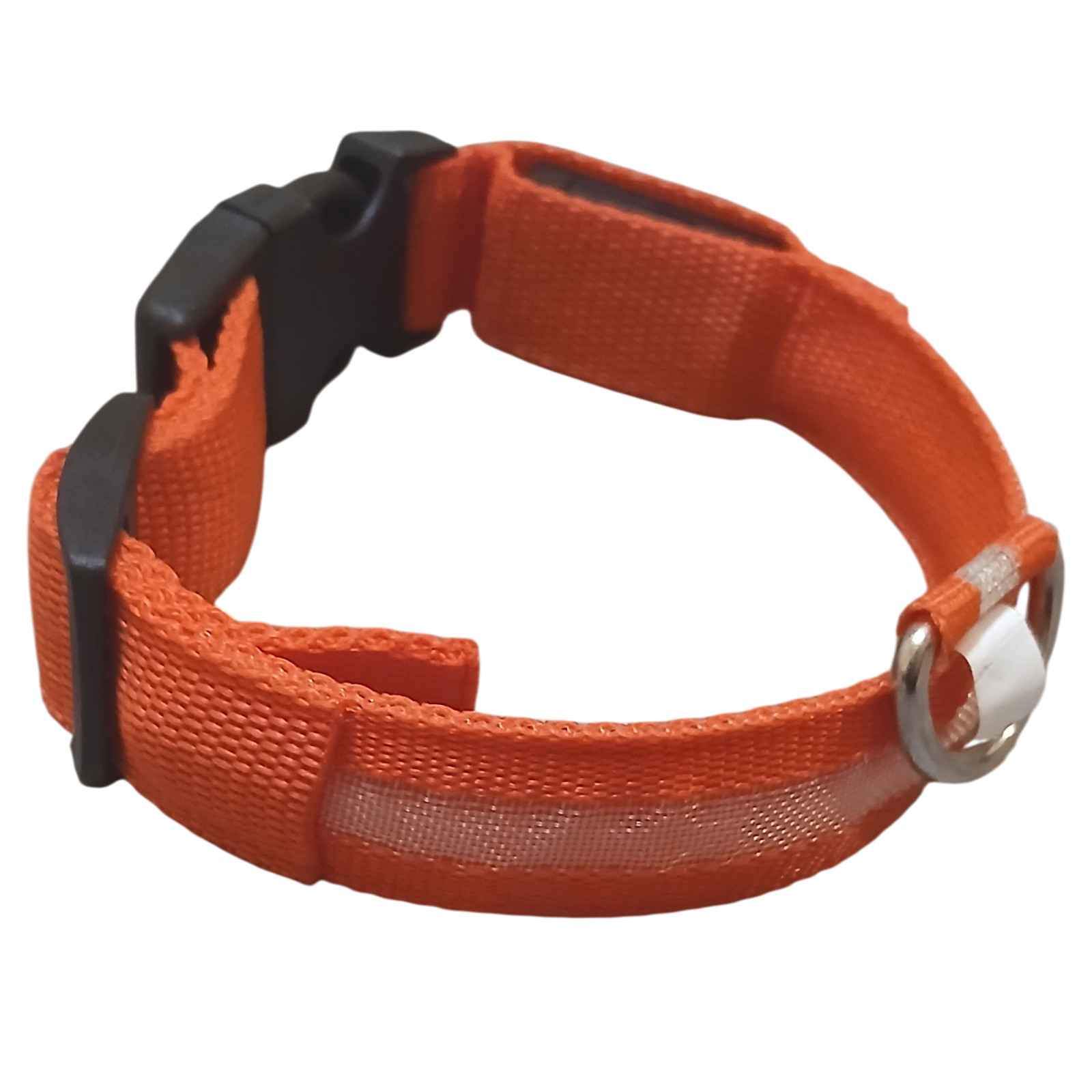 Adjustable LED Dog Collar Light Up Blinking Night Safety Nylon Waterproof