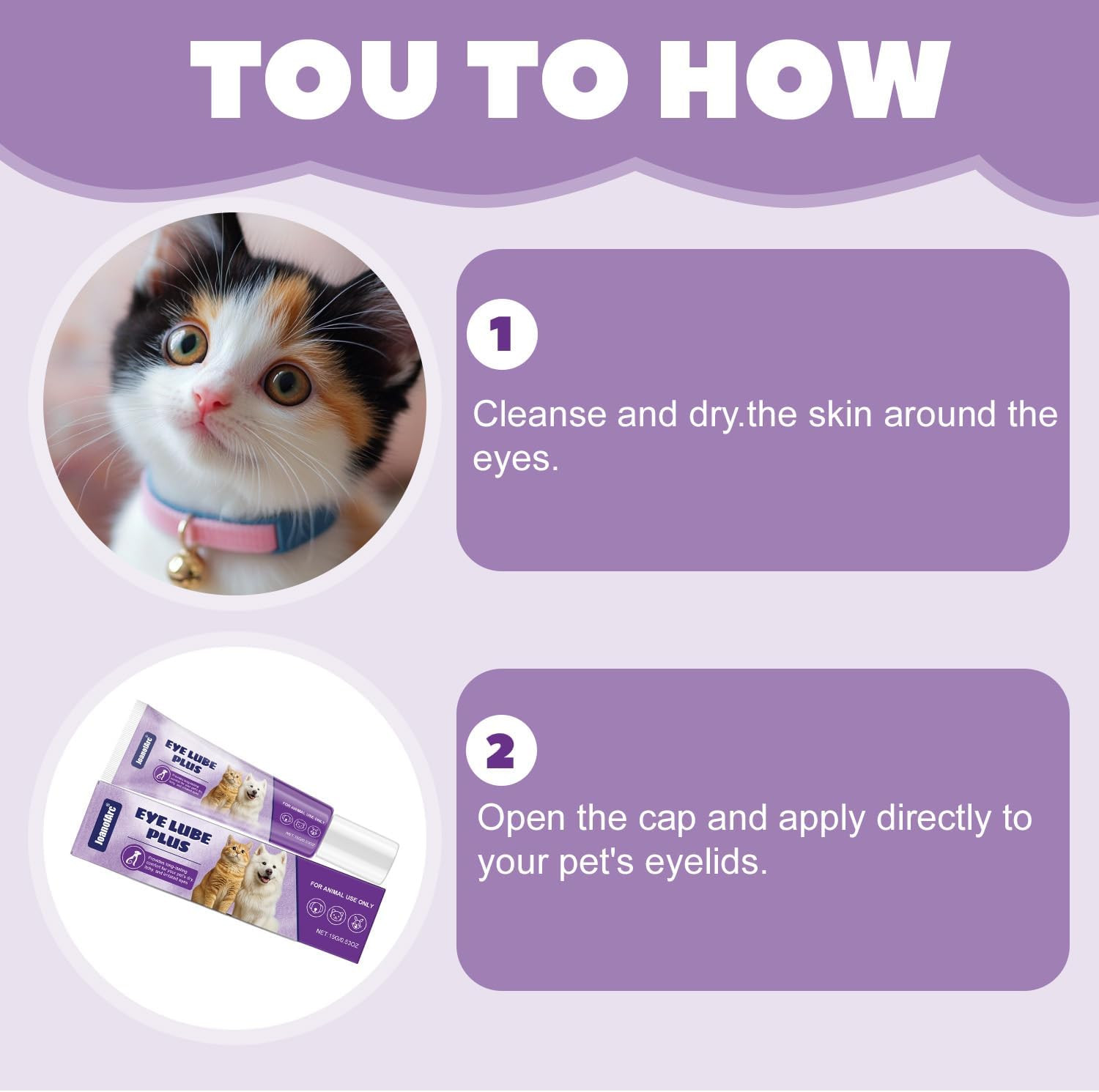 Eye Ointment for Dogs, Dog Eye Gel, Pet Eyes Care for Dogs, Cats, Horses, Rabbit