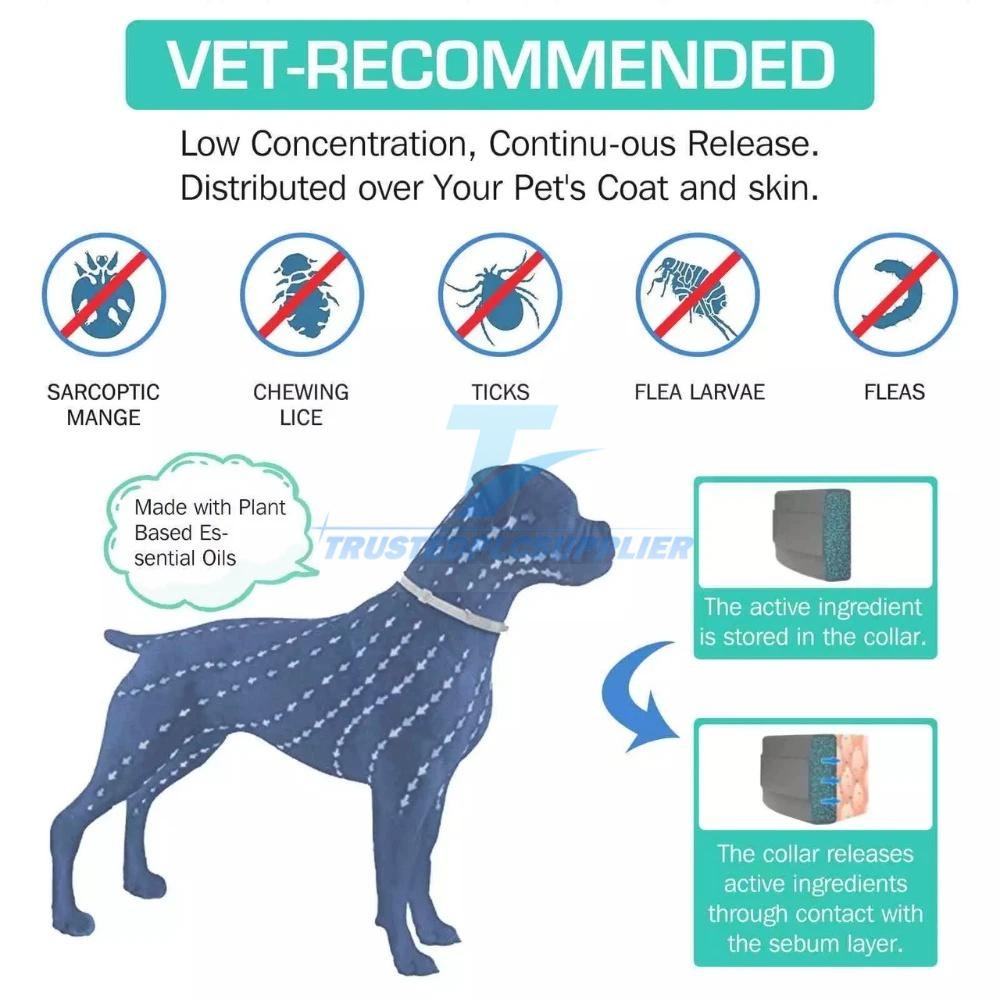 Dog collar Flea and Tick 8 Months Protections Adjustable Pet Collar for Dogs